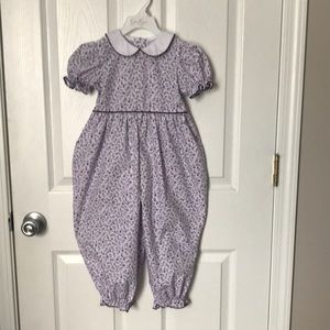 Shrimp & Grits Kids Floral Romper 3T